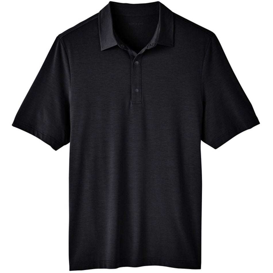 North End Men's JAQ Snap-Up Stretch Performance Polo