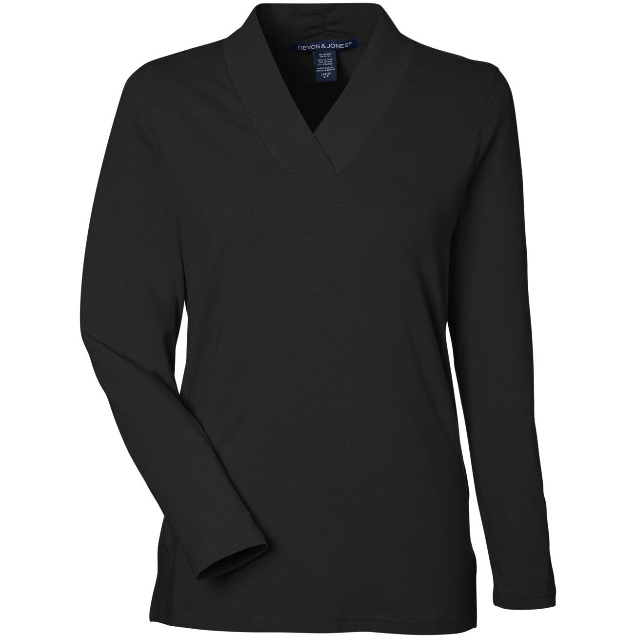 Devon & Jones Ladies' Raleigh Shawl Collar Knit Top
