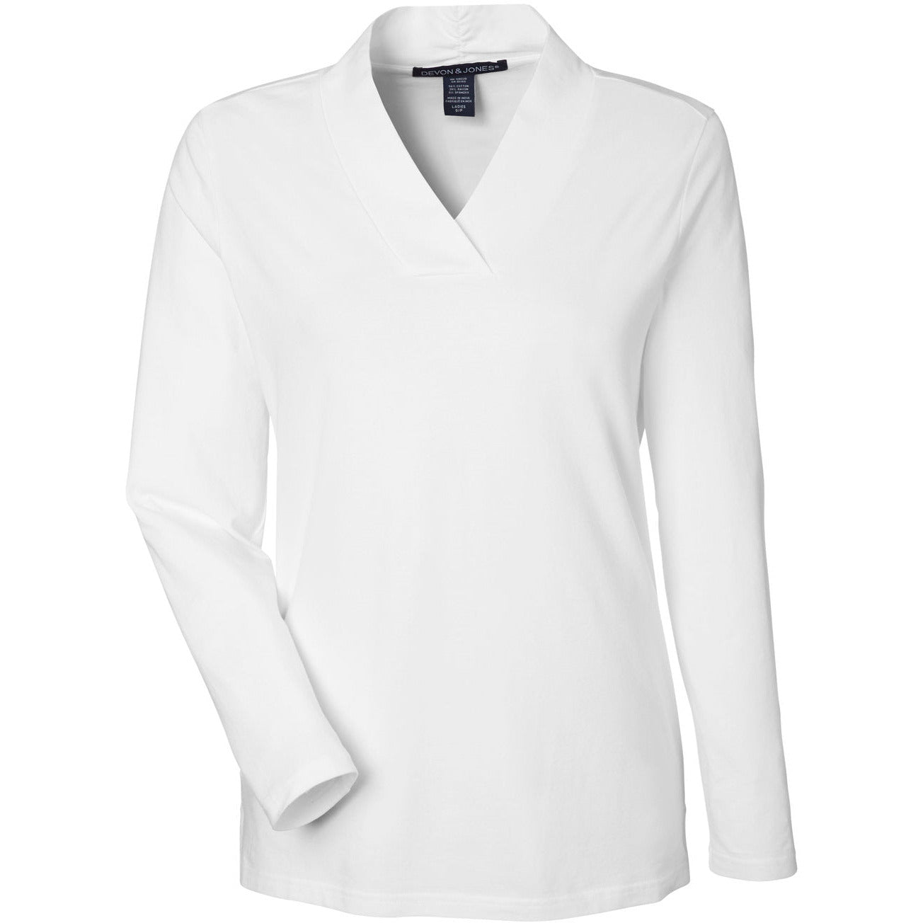 Devon & Jones Ladies' Raleigh Shawl Collar Knit Top