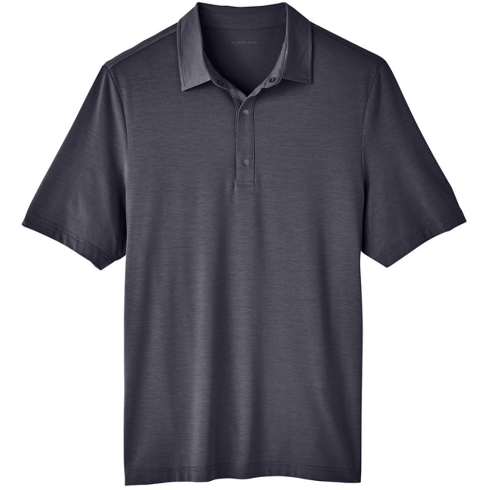 North End Men's JAQ Snap-Up Stretch Performance Polo