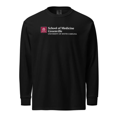 Garment-dyed heavyweight long-sleeve shirt
